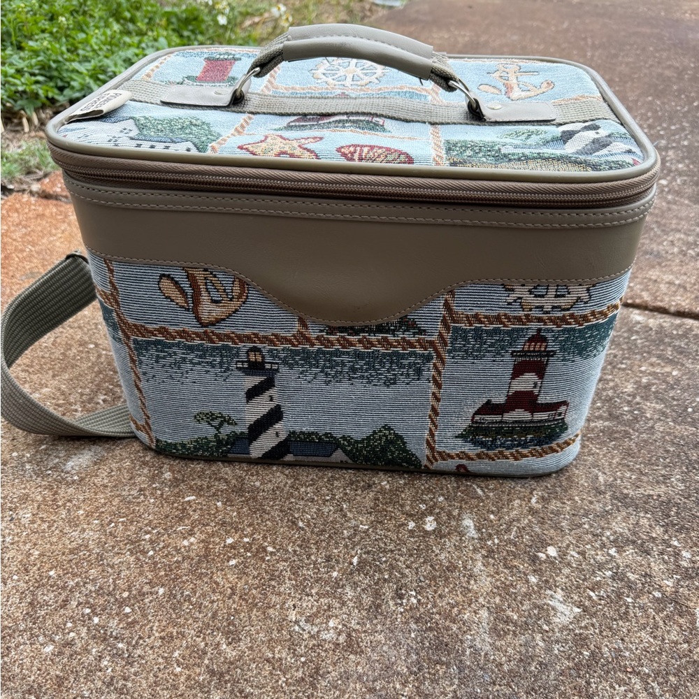 Vintage PIONEER Express Nautical Tapestry Bag